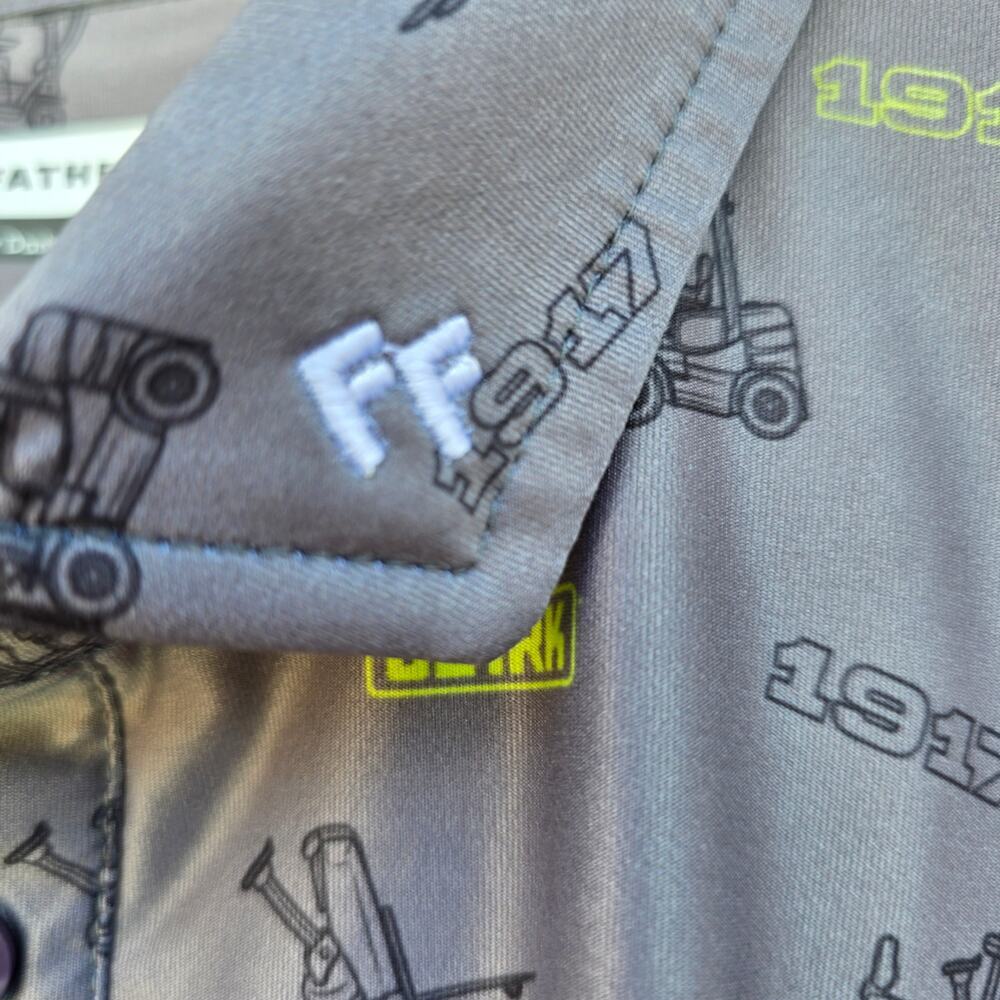Fore Fathers 1917 Clark Tructractor Polo Gray Size M View 3